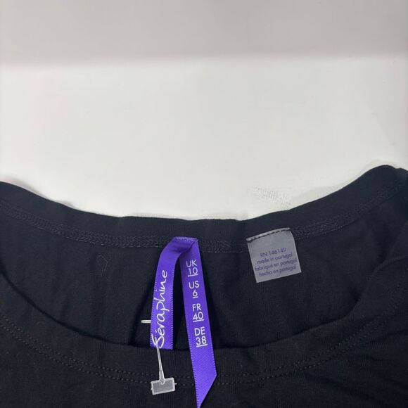 Seraphine Dress Womens Size 6 Black Maternity Three Quarter Length Sleeve Shower - Picture 5 of 6